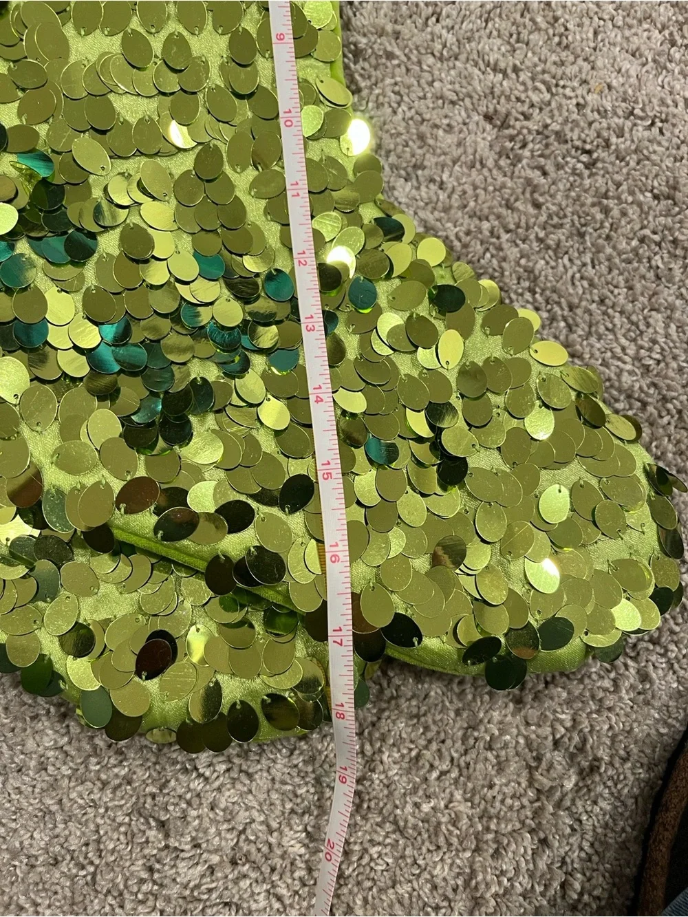 Holiday Sequin Christmas Stocking in Lime Green - Pack of 2